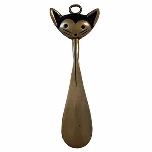Vintage Walter Bosse style Brass Cat Shoe Horn